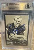 Signed - Sonny Jurgensen 2009 Topps Mayo Auto - BAS Slab Beckett