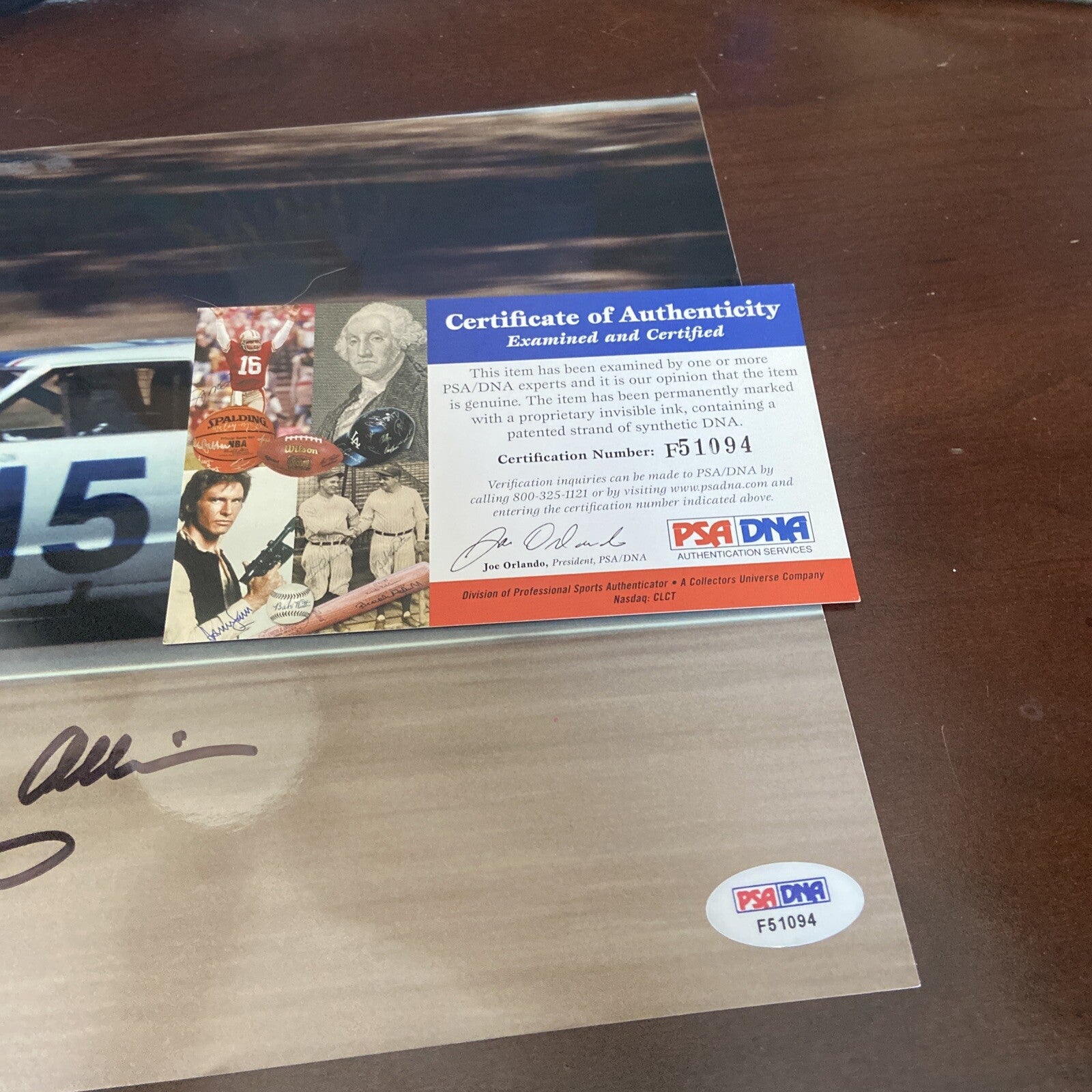 Bobby Allison Signed 8x12 Auto PSA/DNA Nascar HOF