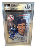Signed Wade Boggs 2023 Topps Chrome Platinum Ann #436 - Beckett BAS Slab