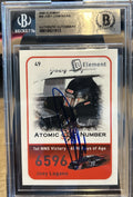 Signed Joey Logano 2009 Wheels Element #49 Beckett BAS Slab