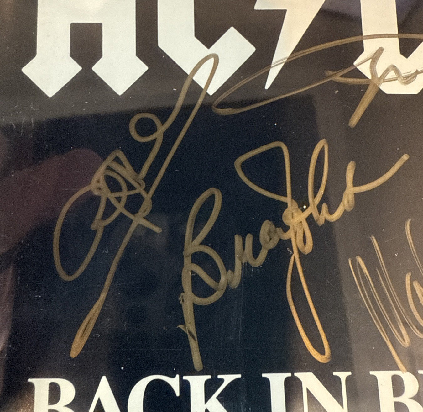AC/DC 4 Band Member Auto BAS Authenticated Signed BACK IN BLACK CD Booklet