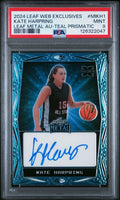 2024 Leaf Web Exclusives Kate Harpring Metal Teal Prismatic RC Auto /99 PSA 9