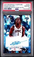 Isaiah Collier 2023 Bowman U Sapphire Selections Auto PSA 10 Gem Mint