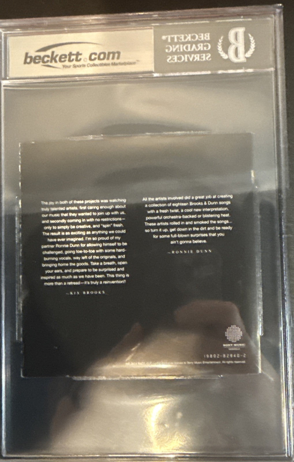 Brooks & Dunn SIGNED CD Booklet  “Reboot II” - Beckett BAS Encased Slab