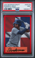2023 Bowman Draft 1954 Flag Variation Roderick Arias Yankees #d /54 PSA 9 MINT