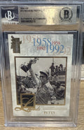 Signed 2004 Press Pass VIP #72 Richard Petty - Legends Beckett BAS Slab