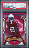 2024 Topps Resurgence Marvin Harrison Jr CRIMSON SURGE RED /199 RC PSA 10