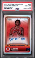 2024 Topps Chrome McDonald's All American #87 - Donavan Freeman - PSA 10 Gem
