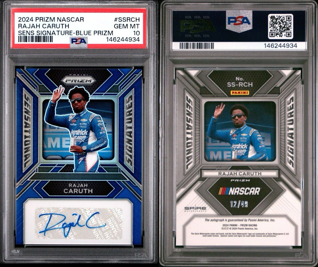 2024 Prizm - Rajah Caruth #SS-RCH - Blue Auto /49 - PSA 10 Gem