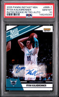 2025-26 Panini Instant Retro #RRR-7 Ryan Kalkbrenner  Auto  Rookie Card PSA 10