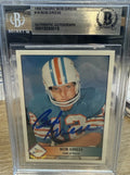 Signed Bob Griese 1992 Pacific #18 - Beckett Authentic Autograph Slab