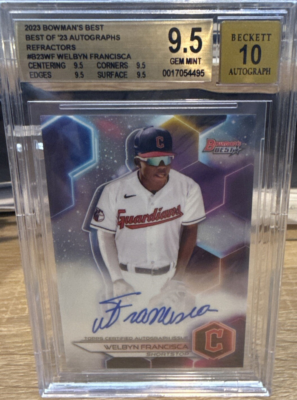 Welbyn Francisca 2023 Bowmans Best Refractor Prospect Auto #B23WF BGS 9.5/10 Gem