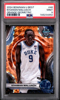 2024-25 Bowman's Best U #46 Khaman Maluach Orange Geometric Ref /25 - PSA 9 Mint