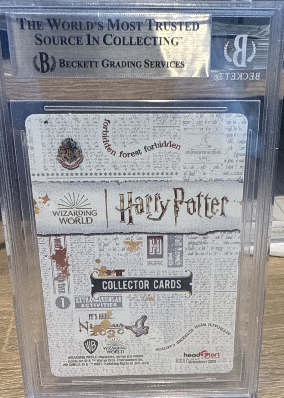 Daniel Radcliffe Signed 2023 Ooshie Harry Potter Collectors Foil #37 BAS Slab