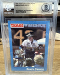 Signed Richard Petty 1991 Traks #46 NASCAR Beckett BAS Slab