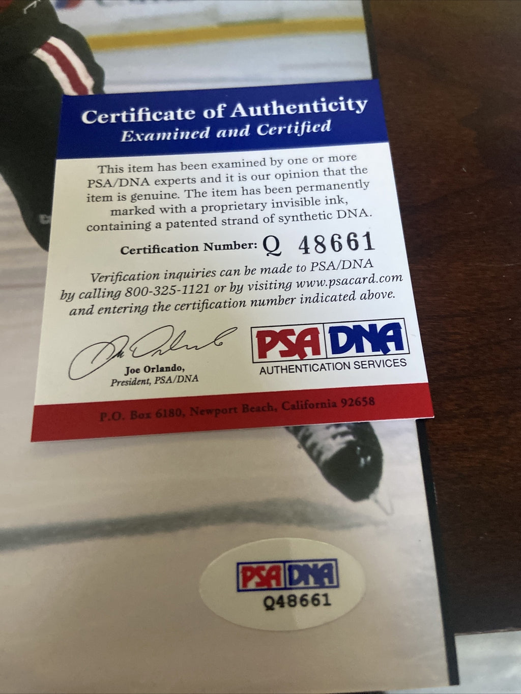 Jeremy Roenick signed 8x10 photo PSA/DNA Chicago Blackhawks Autographed