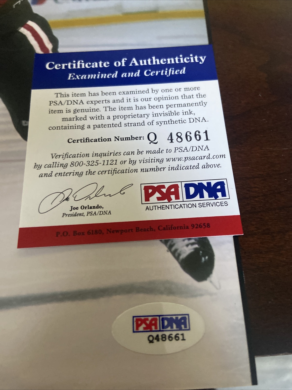 Jeremy Roenick signed 8x10 photo PSA/DNA Chicago Blackhawks Autographed