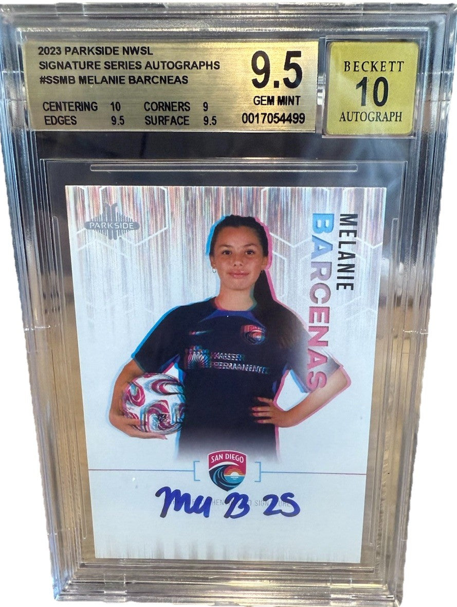 BGS 9.5 Gem Mint 2023 Parkside NWSL Signature Series Auto MELANIE BARCENAS /400