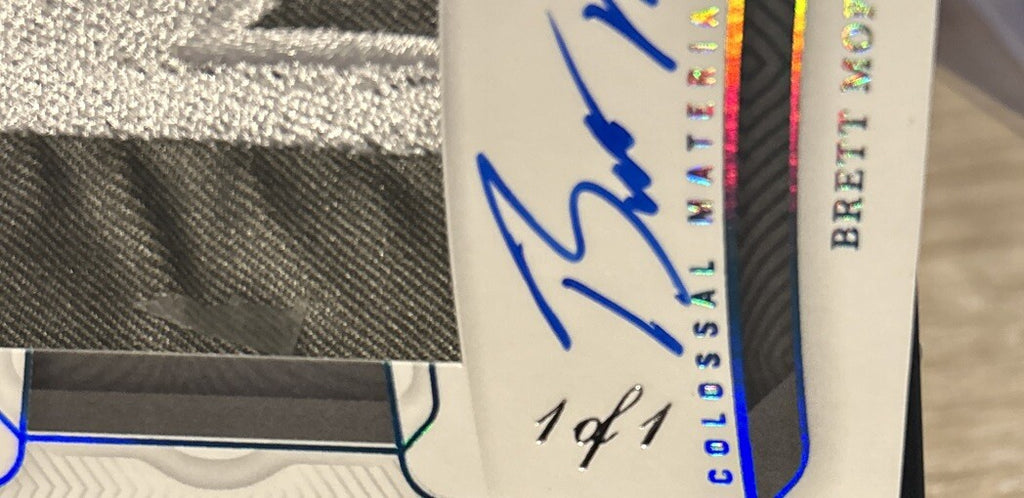 Brett Moffitt 2023 National Treasure 1/1 Colossal Material Signatures Platinum