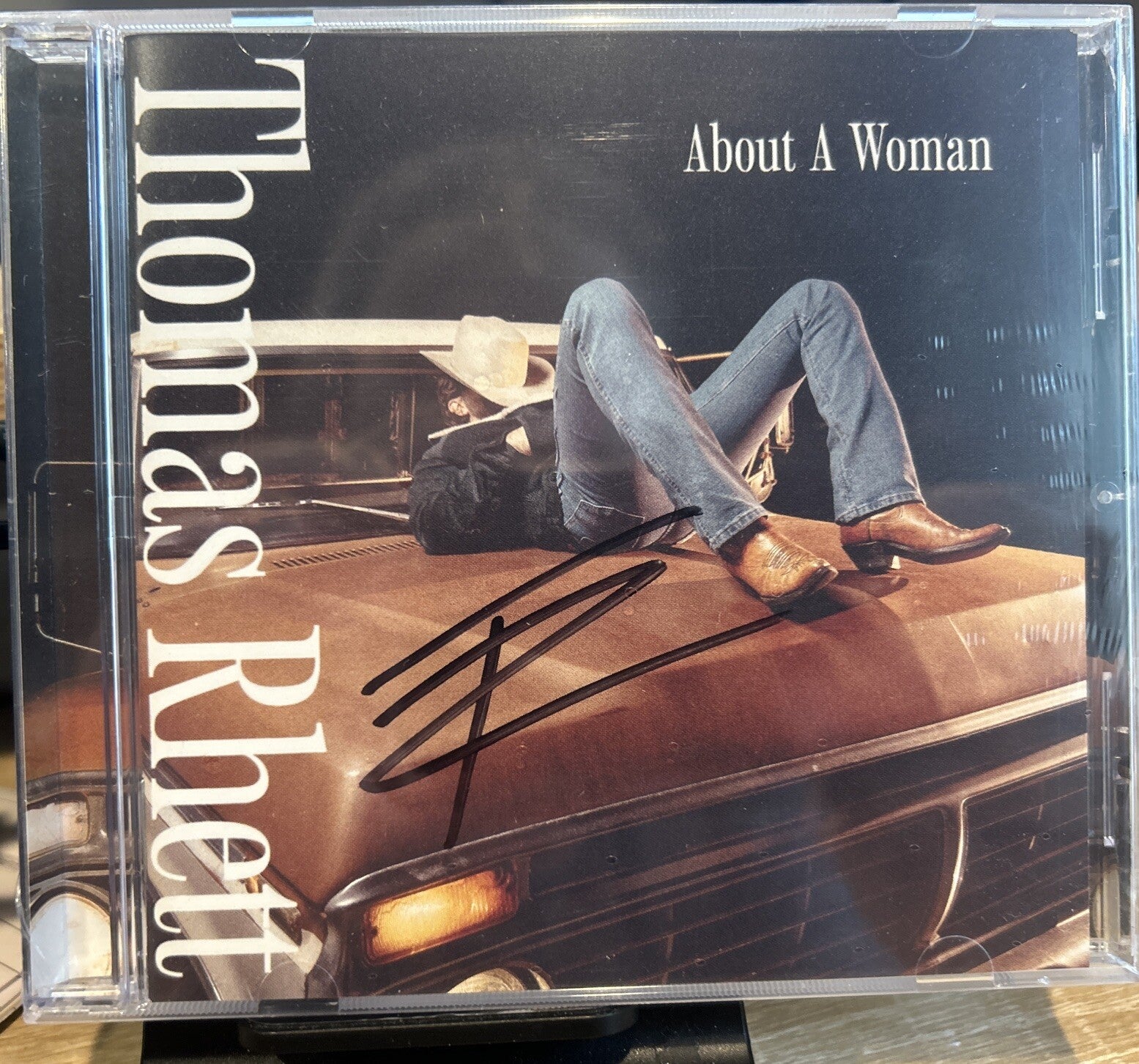 THOMAS RHETT SIGNED CD “About A Woman” AUTOGRAPHED Cd Booklet Sealed