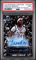 2024-25 Bowman U Chrome Sapphire Aneesah Morrow Selections Black Auto /10 PSA 9