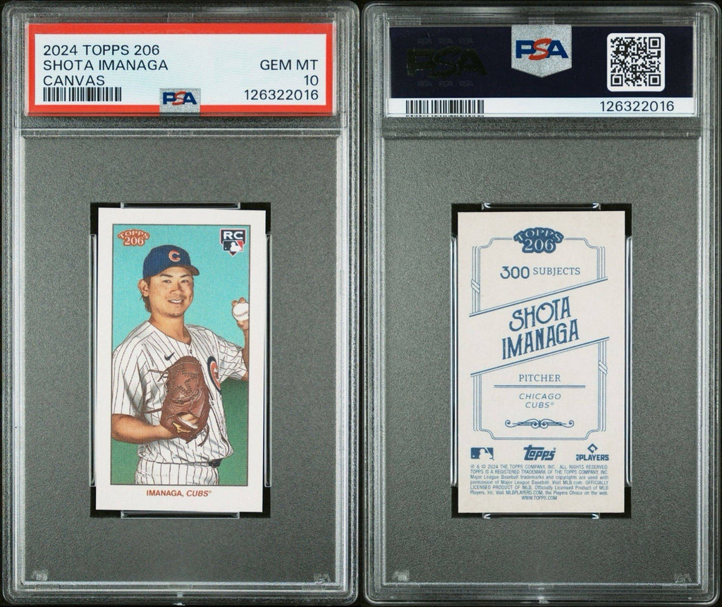 2024 TOPPS T206 SHOTA IMANAGA RC ROOKIE CANVAS STOCK SP /25 PSA 10 Gem