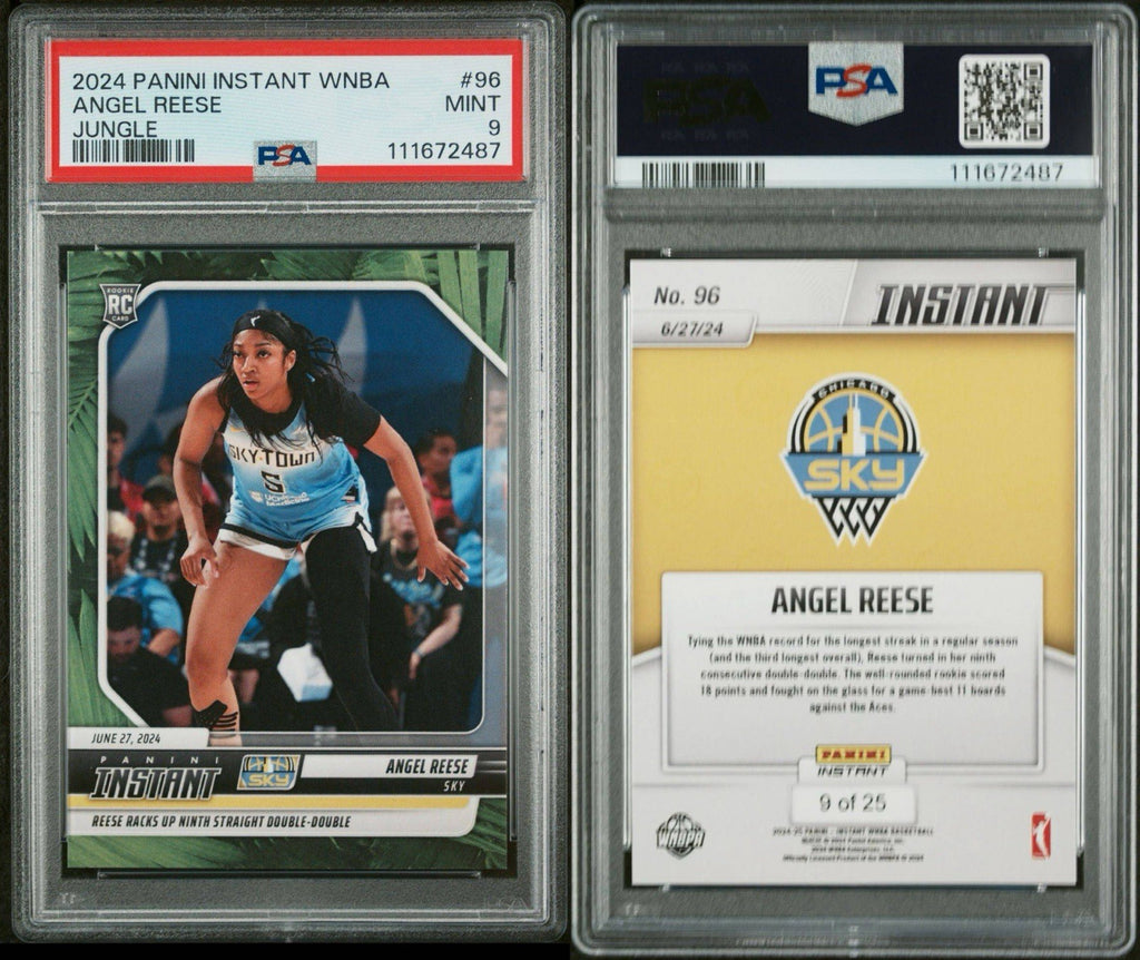 2024 Panini Instant WNBA #173 Angel Reese RC Jungle /25 - PSA 9