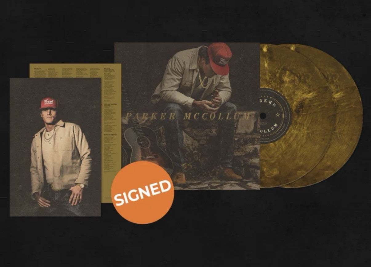 Parker McCollum Deluxe Edition 2LP Gold Black Ice Vinyl Signed Poster