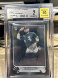 2022 Topps Clearly Authentic Black Jake Burger RC /75 BGS 9 Auto 10 Gem Mint