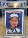 Signed DUSTY BAKER 2022 Sportskings Vol 3 #117  BAS BECKETT SLAB