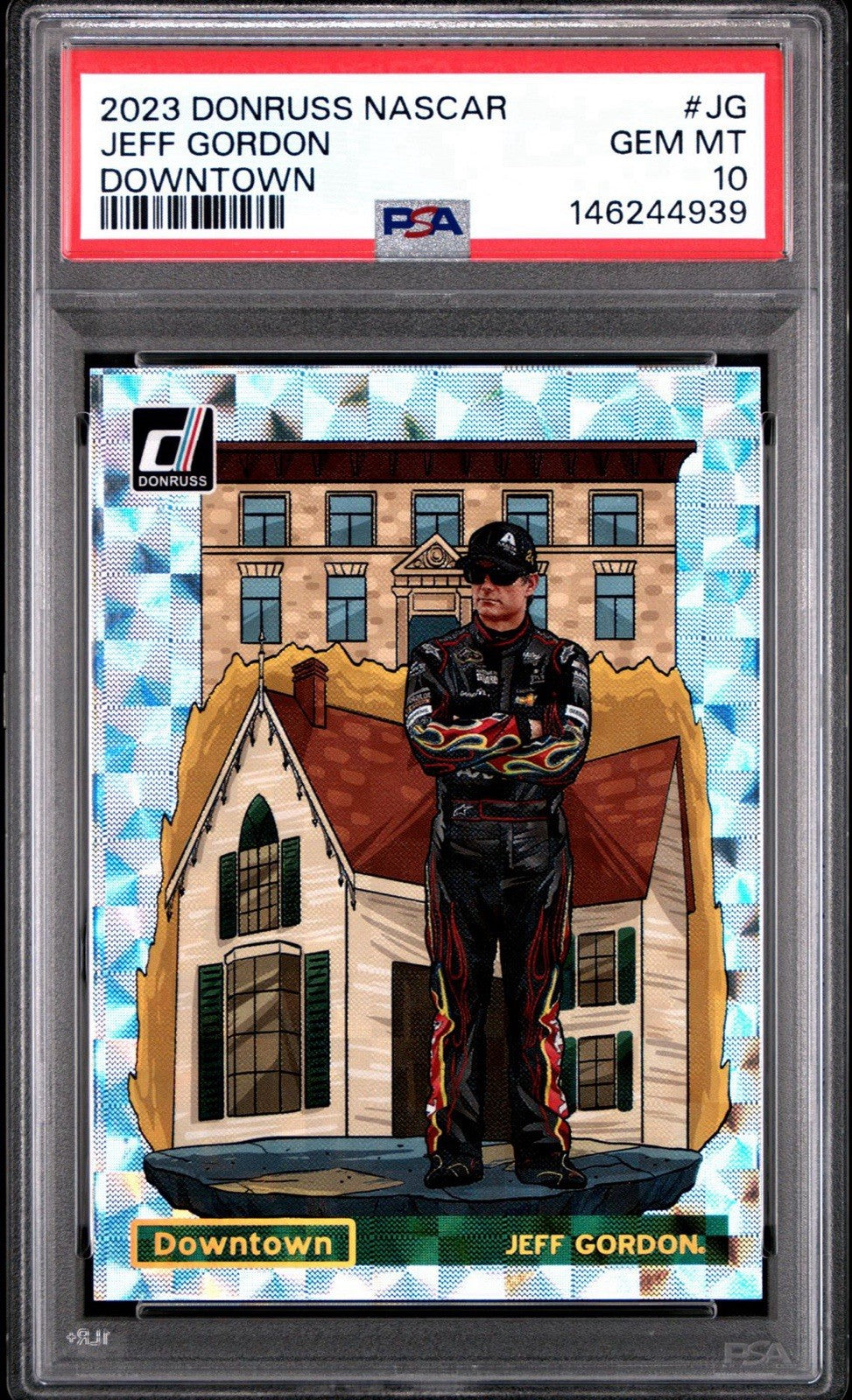 Jeff Gordon 2023 Panini Donruss NASCAR Downtown PSA 10  Gem
