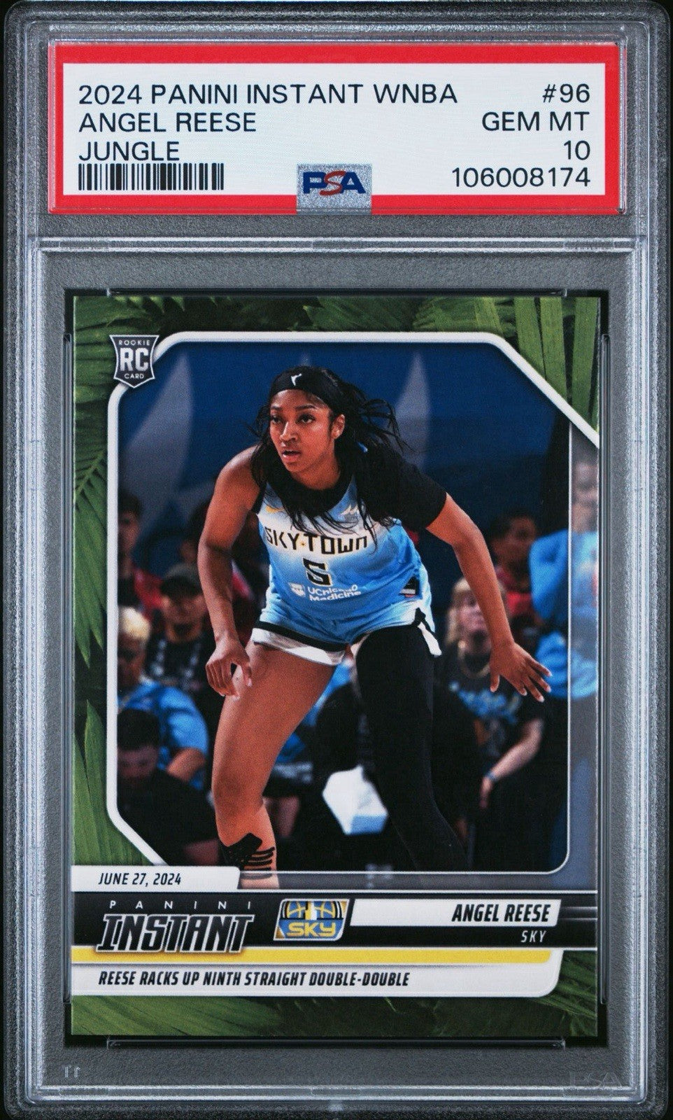 Angel Reese 2024 Panini Instant #96 Jungle /25 - PSA 10 Gem Mint