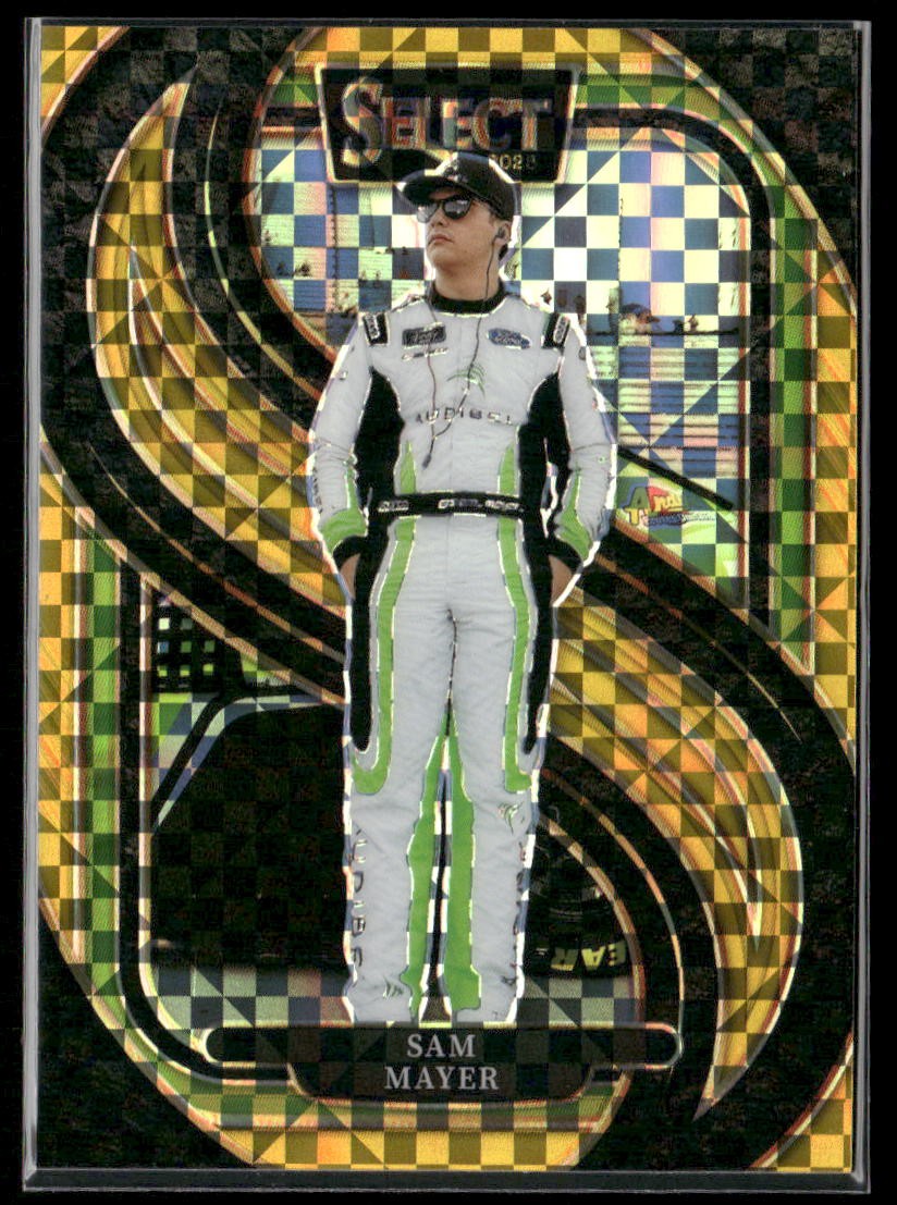 2025 Panini Select Racing #233 Sam Mayer FOTL Gold Power Plaid /13