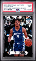 2023-24 Bowman U Chrome Sapphire DJ Wagner /10 Black Sapphire Selections PSA 9