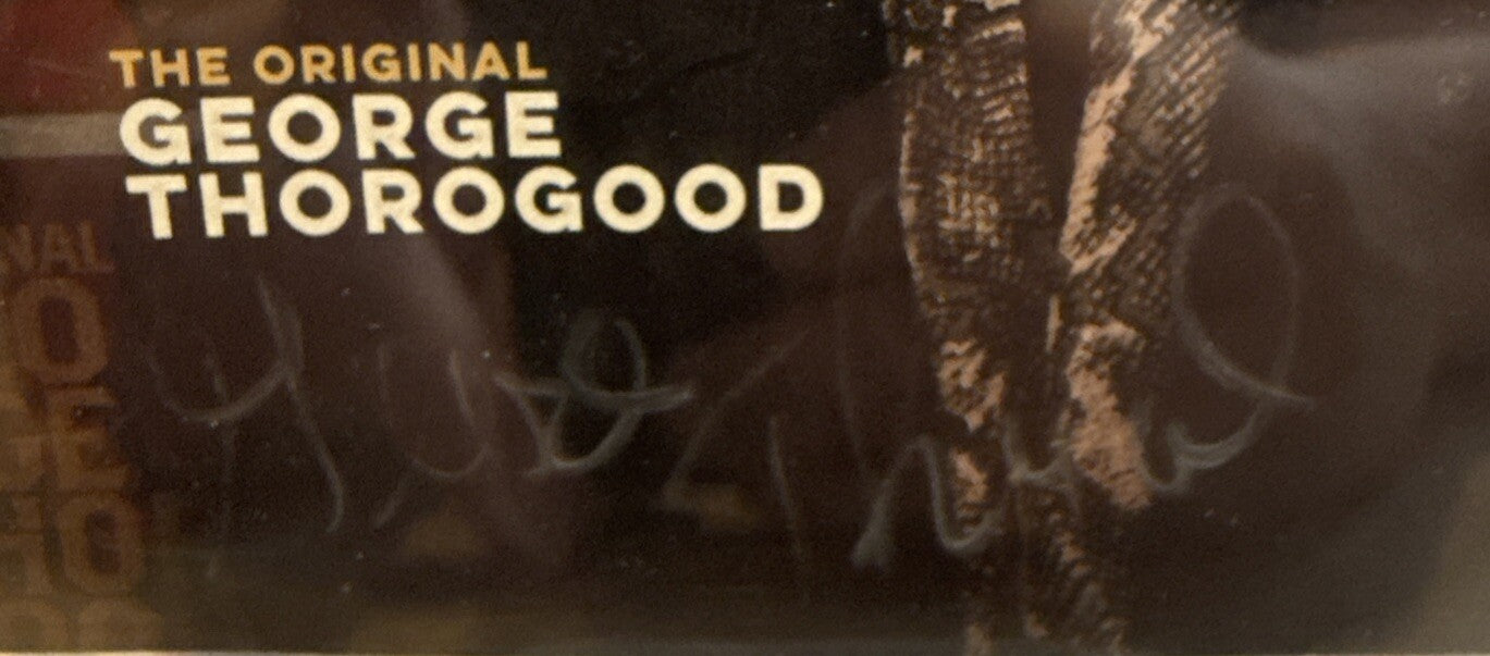 Signed GEORGE THOROGOOD AUTOGRAPHED THE ORIGINAL CD Booklet Beckett Encased BAS