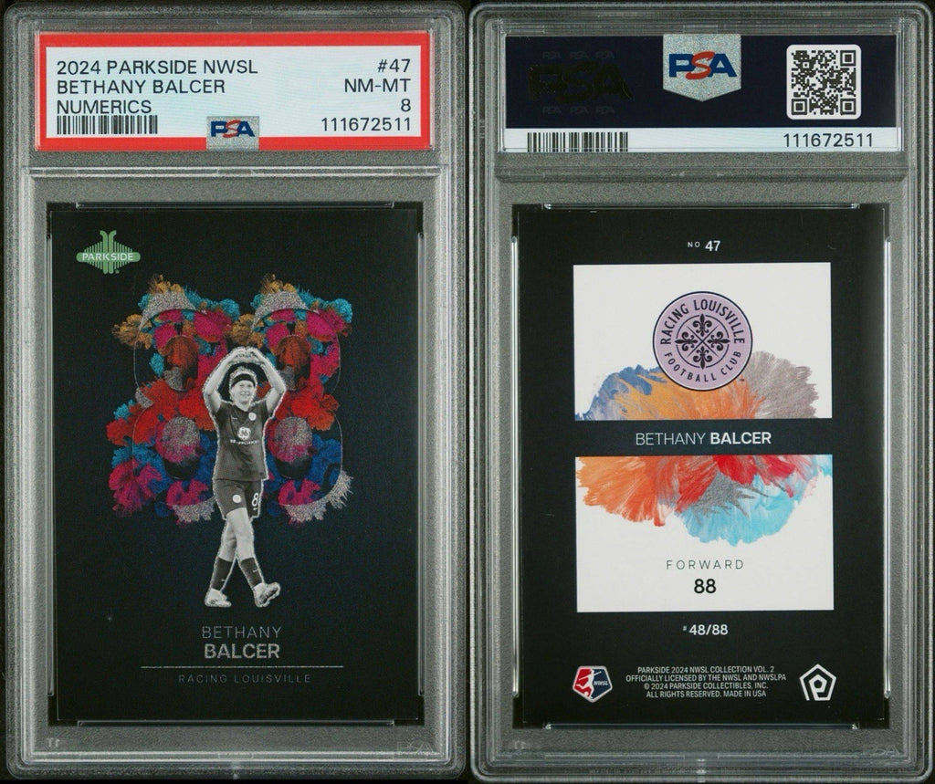 2024 Parkside NWSL Vol 2 Bethany Balcer Numerics #d /88 - PSA 8