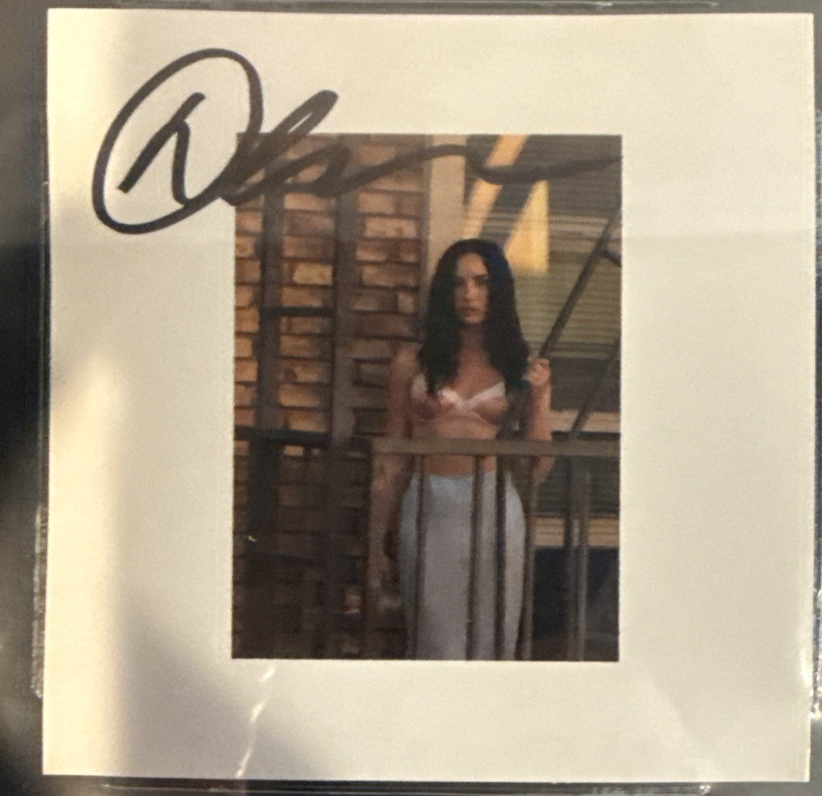 Demi Lovato Signed CD Promo Card Beckett BAS Encased Slabbed