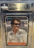 2020 Donruss Retro Richard Petty #129 Signed BAS Beckett Slabbed