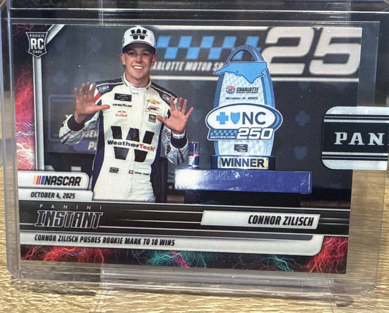 2025 PANINI INSTANT NASCAR #56 CONNOR ZILISCH - Lightning #d /5 - RC