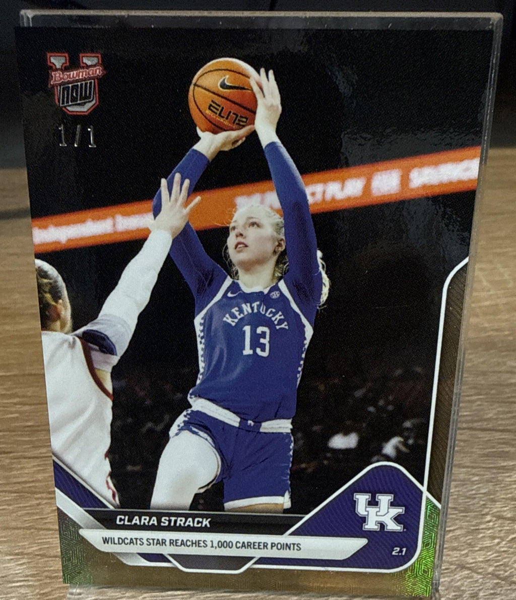 Clara Strack ~ 2025-26 Bowman U Now #68 - GOLD FOILFRACTOR 1/1 🔥🔥