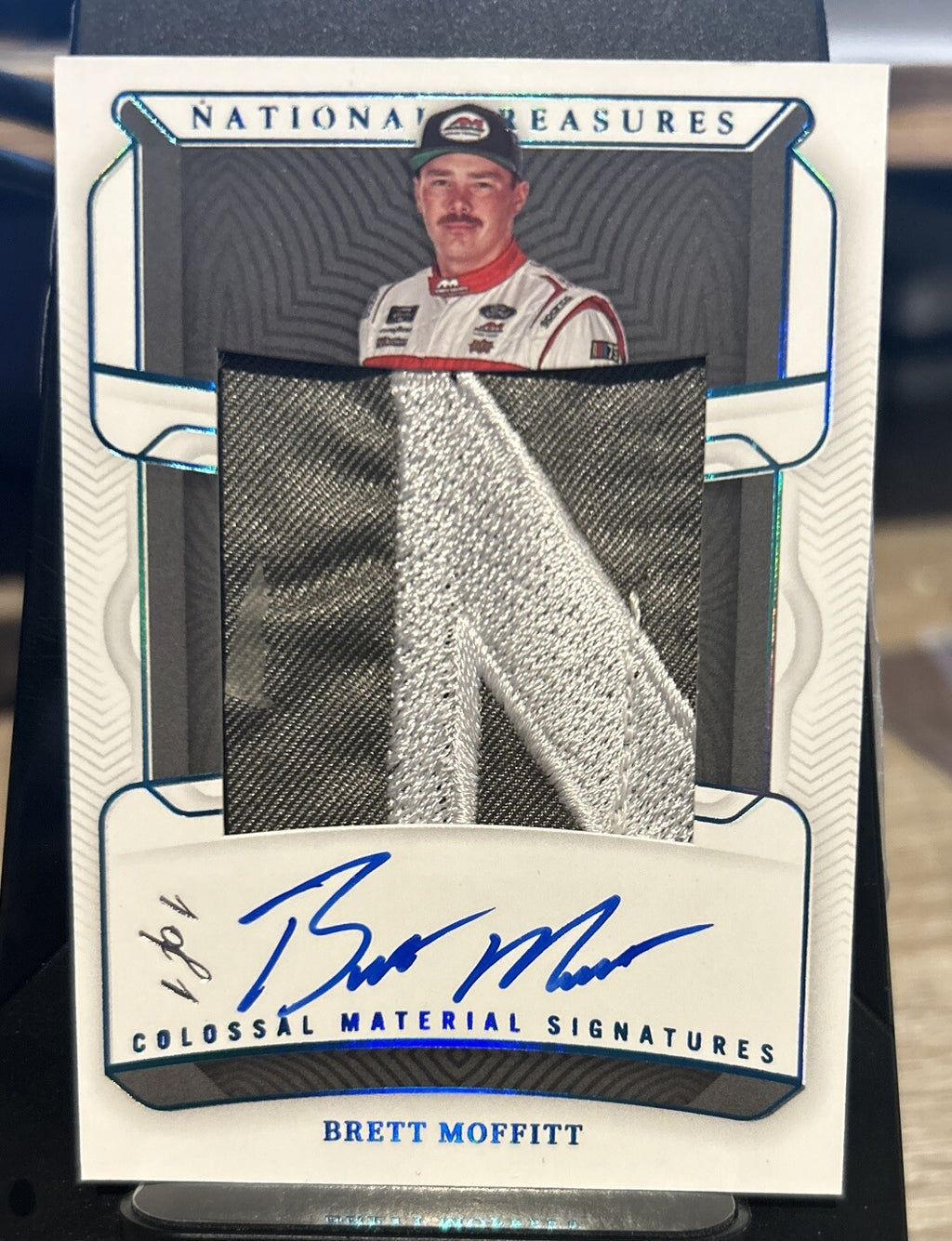 Brett Moffitt 2023 National Treasure 1/1 Colossal Material Signatures Platinum