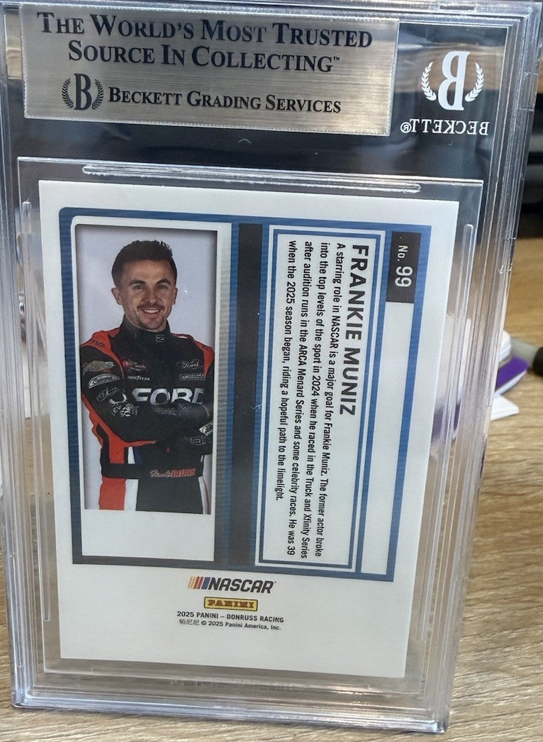 Signed Frankie Muniz 2025 Donruss Optic Rated Rookie - Beckett BAS Slab