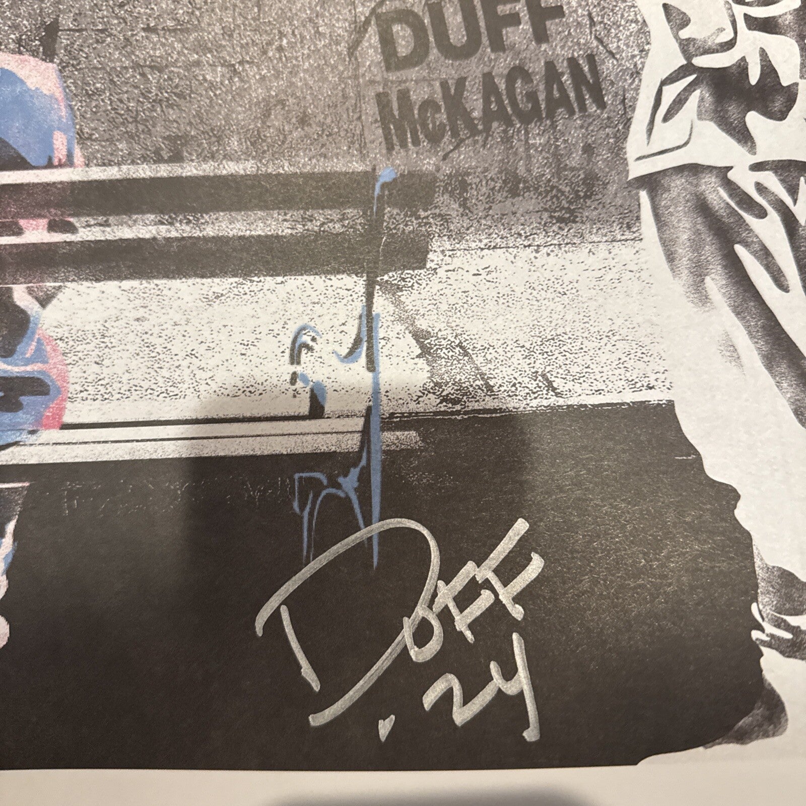 Duff McKagan Autographed Heroes Lithograph Poster 18”x18” GnR Velvet Revolver