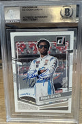 Signed RAJAH CARUTH 2024 Donruss #32  - Beckett BAS Slab