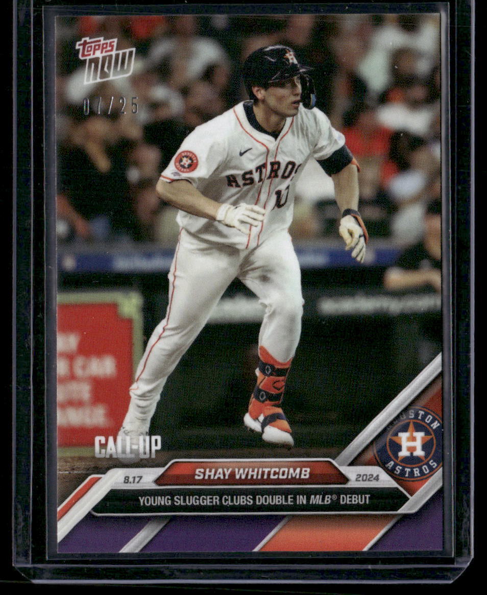 2024 Topps Now #562 Shay Whitcomb Purple Parallel /25