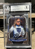 2021 Panini Prizm Brittney Zamora #18B Autograph Beckett BAS Encased NASCAR