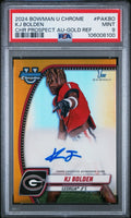 2024 Bowman U Chrome #115 KJ Bolden 1st RC Rookie Gold Auto /50 PSA 9