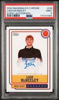 LIAM MCNEELEY 2024 TOPPS CHROME MCDONALD'S ALL-AMERICAN EVENT Auto PSA 9