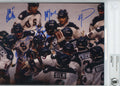 Signed 1980 USA Hockey Gold Winning 8x10 Photo by 6  - Beckett BAS Encased Photo