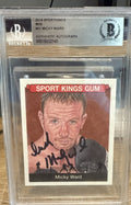Signed 2018 Sportskings Mini #41 Micky Ward Beckett BAS Slab
